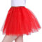 Hykiee Tüllrock Damen Rot, 4 Lagig Tutu Röcke Ballerina Kostüm für Teenager Mädche, Klassisch Elastisch Petticoat Unterrock Vintage Kurz Ballettkleidung Tanzrock für Weihnachten Halloweens Party
