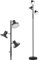 GiantexUK 3-Lights Floor Lamp, Industrial Standing Corner Lamp with Rotatable Light Heads, Adjustable Brightness & Weight Base, Metal Frame Tall Tree Light for Living Room Bedroom Office
