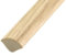 2,5m DQ-PP PVC VIERTELSTAB | Eiche Klassische | 13mm x 13mm | Kunstoff Winkelprofil