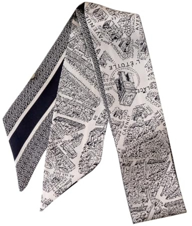 JERLA 100% Mulberry silk Scarf Head Hair Ribbon Handbag Handle wrap Tie Bundle Scarf Neckerchief Scarf for women