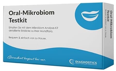 1x Oral-Mikrobiom Testkit | Umfassende DNA Analyse des Mundmikrobioms | Ausführlicher Ergebnisbericht mit individuellen Empfehlungen