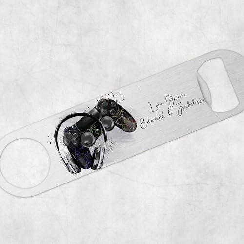 Personalised Classic Beer Bottle Opener Blade Gaming Themed