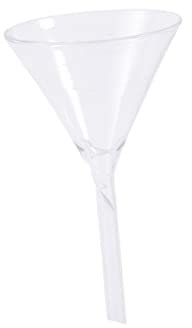 Garneck Embudo De Vidrio Transparente Para Química Analítico y Experimental Embudo Mediano De Laboratorio Para Bebidas y Productos Químicos