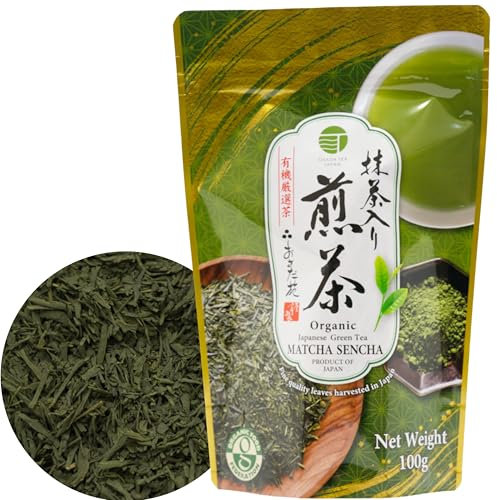 OSADA - 100% Authentic Japanese Organic Loose Leaf Matcha Sencha, 100g