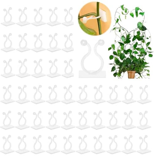 120 Stück Pflanzenclips Groß Pflanzen Clips Wand Wandbefestigung für Pflanzen wandhalterung Pflanzenklammern Befestigungsklammern für Pflanzen Sicherung Pflanzenhaken für Kletterpflanzen