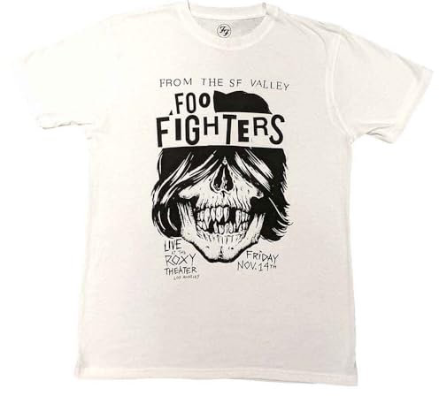 Foo Fighters Roxy Flyer T Shirt S White