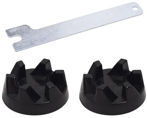 Bohaner 2Pcs Blender Coupler for KitchenAid 9704230 Blender Rubber Coupler Gear Clutch with Spanner Rubber Mixer Coupler Gear Clutch for KitchenAid KSB52 KSB5 5KSB52 5KSB5