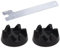 Bohaner 2Pcs Blender Coupler for KitchenAid 9704230 Blender Rubber Coupler Gear Clutch with Spanner Rubber Mixer Coupler Gear Clutch for KitchenAid KSB52 KSB5 5KSB52 5KSB5