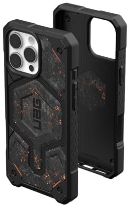 URBAN ARMOR GEAR [Limited Edition, Entworfen für iPhone 16 Pro Max Hülle Monarch Pro, MagSafe, Ladekompatibel, Premium-robuste Schutzhülle, Geschmiedete Kohlefaser mit Kupfer