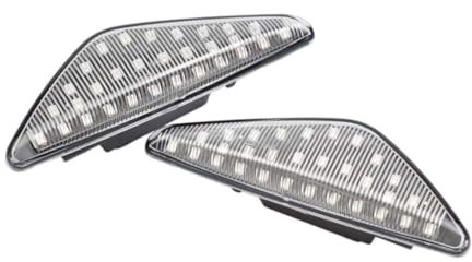 Rückspiegel Blinker Licht für BMW 3er E46 Limo Coupe Compact Cabriolet, Seitenspiegel Blinkerleuchte Blinkleuchte Spiegel Spiegelblink Blinkerlicht Spiegelblinker