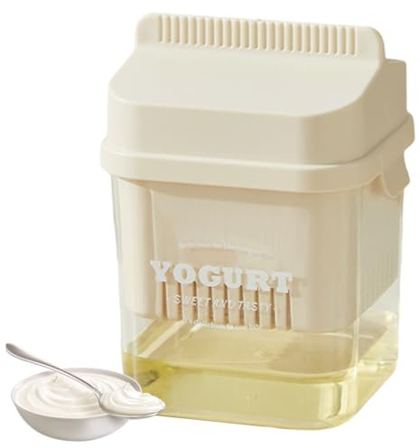 Yogurt Strainer BPA-Free Cheese Strainer with a Fine Mesh and Lid Leakproof Juice Filter Nut Milk Maker for Making Thick Greek Yogurt Soybean Milk.