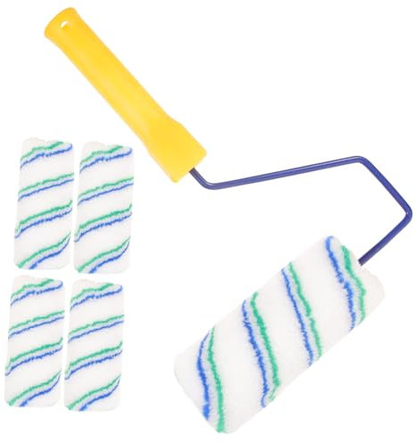 DIYEAH Malerroller Streichen Von Wänden Fensterrahmen Und Decken Mit Farbroller Und Handpinsel Für Gleichmäßige Farbaufnahme Praktisch Und Langlebig Für Heimwerkerarbeiten