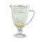 LOBERON Krug Santerre, Strukturiertes Diamantmuster, Spülmaschinenfest, Ergonomischer Henkel, Fasst ca. 1 Liter, Karaffe, Tischaccessoire, Glas, klar