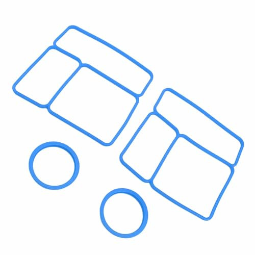 2 Pack Joint d'étanchéité du Couvercle en Silicone pour Omiebox Boîte à Lunch étanche - Sceau de Remplacement de Récipient Alimentaire à l'épreuve des Aliments (BLUE)