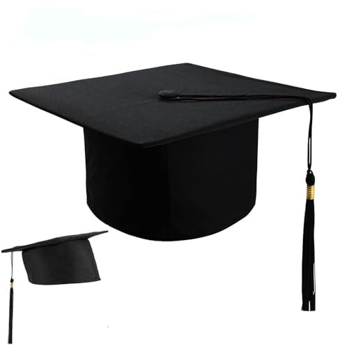 Bachelor Hut,Unisex Doktorhut Graduation Cap,Verstellbar Bachelor Abschluss Hut,Graduation Hat,Abschlusskleider,Bachelor Abschluss Geschenk,für Abschlussfeiern vom Studium,Universität,Hochschule.