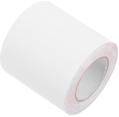 Ipetboom Tapetenbordüre Selbstklebend Weiß PVC 500x5cm Wandbordüre Wand | Stoßschutz Bordüre für Flur & Eingangsbereich, Wasserdichtes PVC Zierleisten Klebeband für Wand, Möbel, Spiegel, Weiß