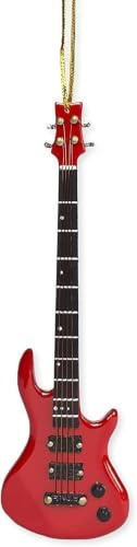 Broadway Gifts Rot Bass Gitarre Baum Ornament