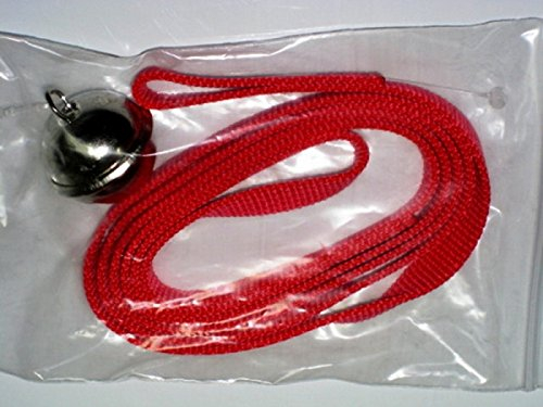 Schlitten-Ziehgurt mit Glocke, rot