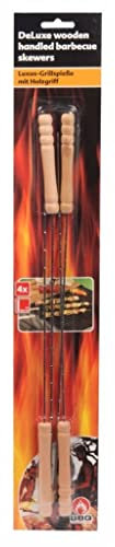 Grillspieße - Set mit Holzgriffen, 4tlg., 38.5cm