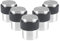 ZOO 5 X 1 x Door stop 41mm in satin stainless steel for floor mounting, fixings included.