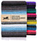 El Paso Designs Mexikanische Yoga-Decke – bunte Falsa-Serape-Überwurf für Yoga, Strand, Picknick, Sattel oder Heimdekoration – weich gewebte Boho-Decke (Hellblau)