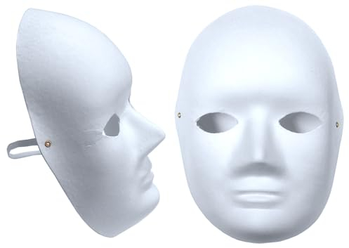Major Brushes Pappmaché-Maske, Phantom, Horror, 10 Stück