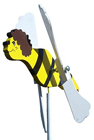 Windspiel Biene handbemalt Geschenkidee Holz Handarbeit