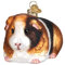 Old World Christmas Guinea Pig Glass Ornament Free Box 12542 New