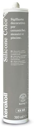 Kerakoll SILICONE COLOR KK68 sigillante decorativo piastrelle ceramiche mosaici e piscine 310 ML