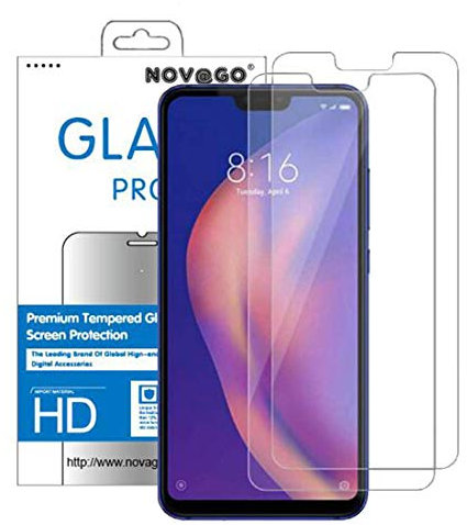 NOVAGO - Protector de pantalla de cristal templado resistente para Xiaomi Mi 8 Lite