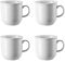 4 x Porzellan Becher mit Henkel groß - Trend Weiß - Thomas - 11400-800001-15571 -