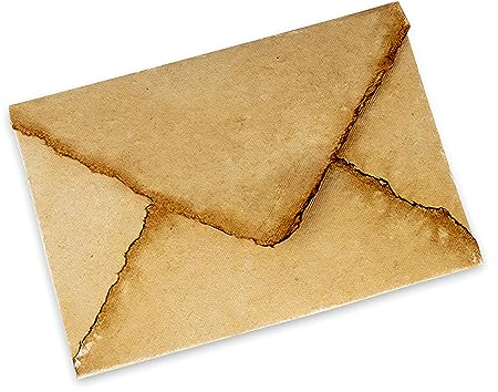 Wanderings Handgemachte Vintage Büttenrand Umschläge - 11X16 cm - 25 St. - Für Schriftsteller, Künstler, Handwerker - Einladungen, Ankündigungen, Grüße, Notizen - 150 gsm Recycling-Baumwollpapier