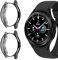 Niboow Funda [2-Piezas] Compatible con Samsung Galaxy Watch 4 Classic 46mm, Anti-Choque Funda, Protección Completa Carcasa para TPU antirrayas Protectora para Galaxy Watch 4 Classic 46mm-Negro+Negro
