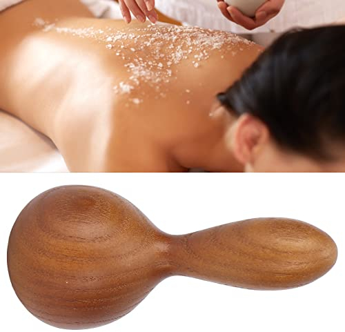 Tragbares Teakholz-Massagegerät zur lymphatischen Drainage, Anti-Cellulite-Massage mit ätherischen Ölen, Holz-Massagepilz für zu Hause