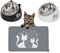 Elevated Cat Food and Water Bowls – Raised Stainless Steel Dishes with Non-Slip Silicone Mat – Easy to Clean, Anti-Vomit Design – Whisker-Friendly for Cats and Kittens