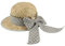 Miuno® Damen Strohhut Sommer Hut aus Natur Stroh H51013 (Grau)