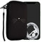 kwmobile Handytasche für Smartphones L - 6,5 - Neopren Handy Tasche Hülle Cover Case Schutzhülle - Katze MIAU Weiß Schwarz - 16,5 x 8,9 cm Innenmaße