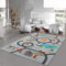 Teppich-Traum Kinderteppich Kinderzimmer Teppich waschbar rutschfest Spielteppich Safari Straßen Autos Tiere rutschfest grau 140 x 200 cm