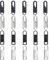 Reißverschluss Zipper für Reißverschluss Reisverschlußzipper, 5# 20Stück Reissverschluss Reparatur Set Pull Tabs Ersatzzipper Anhänger für Koffer Mäntel Stiefel Jacken Rucksäcke Tasche