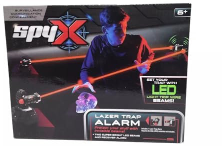 Spy X Lazer Trap Alarm Set A Trap to Protect Your Valuables from Intruders and Thieves with LED Beams