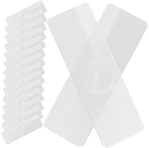 TOPPERFUN 50Pcs Concave Slides, 2.99x1.00x0.05in Microscope Slides, Aquatic Specimen Glass Plates for Laboratory