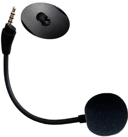 Microfono di ricambio adatto per cuffie da gioco HyperX Cloud 3 III cablate e wireless, microfono da gioco staccabile con cancellazione del rumore cristallino