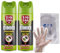 Zig Zag Insetticida Spray Inodore CIMICI. Ideale Contro Le Cimici e i Loro Nidi, Efficacia Fino a 2.5 m, Presidio Medico Chirurgico 300ml + OMAGGIO 100pz Guanto HDPE Monouso (2 Spray+1CF Guanti)