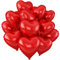 Red Heart Balloons,12Pcs Red Heart Shaped Foil Balloons,18Inch Red Love Helium Mylar Balloon for Valentine's Day Anniversary Birthday Anniversary Wedding Party Decorations