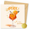 Vielucks Holy Aperoli Geburtstagskarte mit Umschlag und Aufkleber,Schöne Lustige Geburtstagskarte für Frau Freundin Freunde Mann,aperol geschenk deko - Happy Birthday