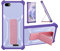 Aroepurt hülle Kompatibel Für Vortex PG65 Hülle Case Handyhülle Schutzhülle Cover [mit gehärtetem Glas-Screen-Protector] Hybrid [Folding Support Magnetic] [Frosted Anti-Fingerprint] Lila