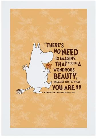 Moomin Wandposter mit Moominsummer Madness Moomintroll Zitat, A4