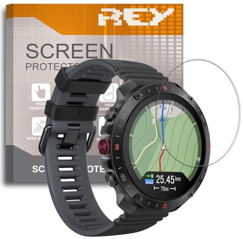 REY Pack 7X Pellicola salvaschermo per Polar Grit X2 PRO - X2 PRO Titan, qualità Premium