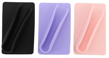 Fockety Silikon-Lippenhalter für Handy, Lippenstifthalter, Lipgloss-Hülle. Silikon-Lippenhalter für die Rückseite der Handy-Hülle, Lipgloss-Telefonkartenhalter mit Selbstklebender