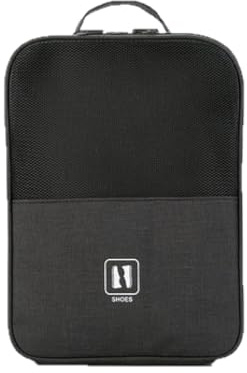 Organisateur de Porte-Chaussures Portable, Sac de Rangement pour Chaussures de Voyage, Organisateur de Chaussures de imperméables, Sac à Chaussures résistant à la saleté de Voyage (Noir)